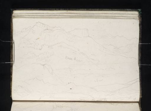 Joseph Mallord William Turner, ‘Mountains from above Chambéry’ 1836