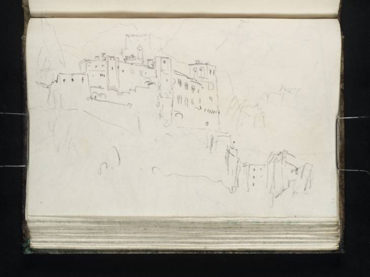 Joseph Mallord William Turner, ‘Verres, Val d'Aosta, the Church and College of St Gilles and the Castle beyond’ 1836