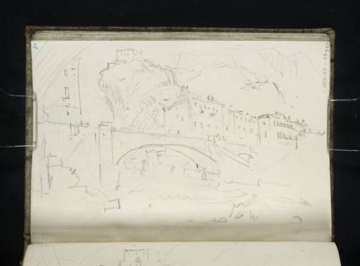 Joseph Mallord William Turner, ‘Verres, Val d'Aosta; the Bridge and Castle’ 1836