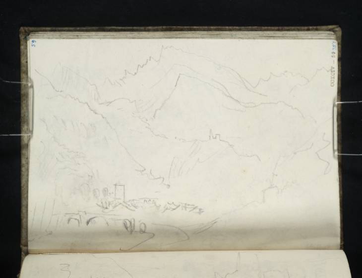 Joseph Mallord William Turner, ‘From below Villeneuve, Looking up the Val d'Aosta to Introd’ 1836