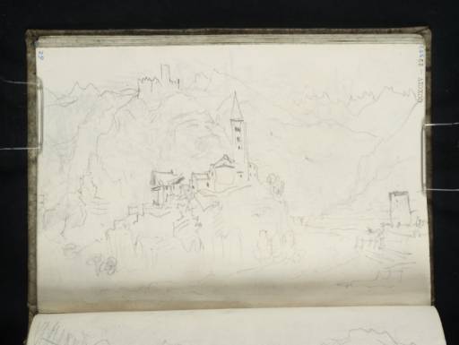 Joseph Mallord William Turner, ‘Château d'Argent and Villeneuve, Looking up the Val d'Aosta’ 1836