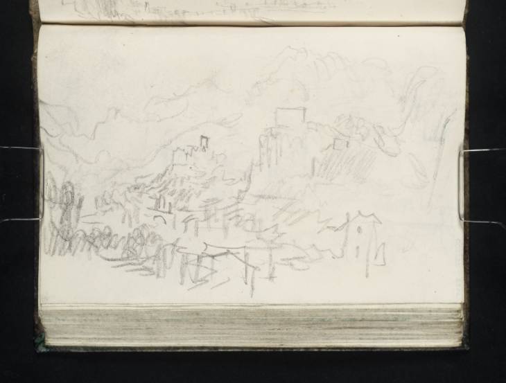 Joseph Mallord William Turner, ‘Looking up the Val d'Aosta from below Verres with Issogne Castle’ 1836