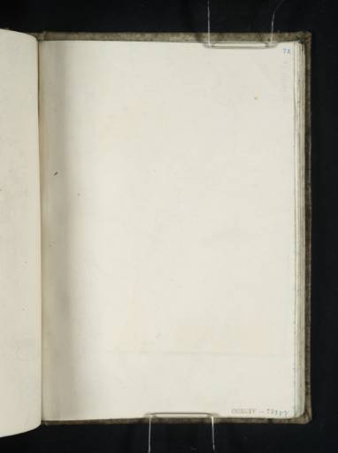 Joseph Mallord William Turner, ‘Blank’ 1836 (Blank right-hand page of sketchbook)