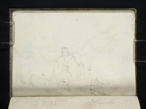 Joseph Mallord William Turner, ‘The Castle of St Pierre, Val d'Aosta, Looking to Mont Emilius and Aymavilles Castle’ 1836