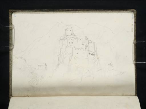 Joseph Mallord William Turner, ‘The Castle of St Pierre, Val d'Aosta, Looking towards Mont Emilius’ 1836