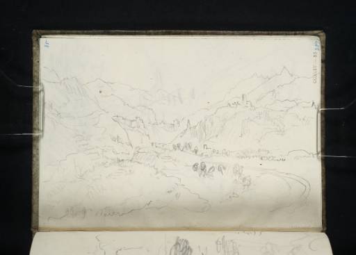 Joseph Mallord William Turner, ‘Château d'Argent and Villeneuve, Looking down the Val d'Aosta to the Castles of St Pierre, Sarriod and Sarre’ 1836