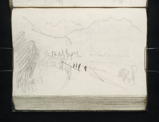 Joseph Mallord William Turner, ‘Across the Ponte Suaz, Aosta’ 1836