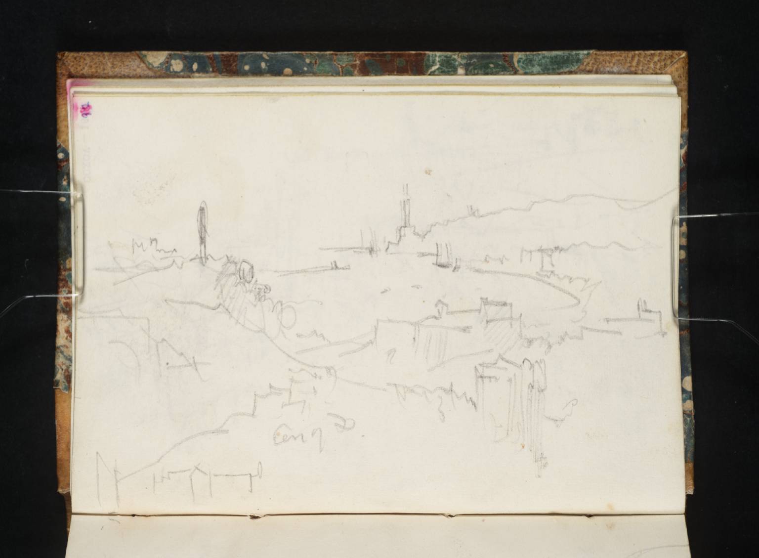 The Harbour, Genoa, from Above