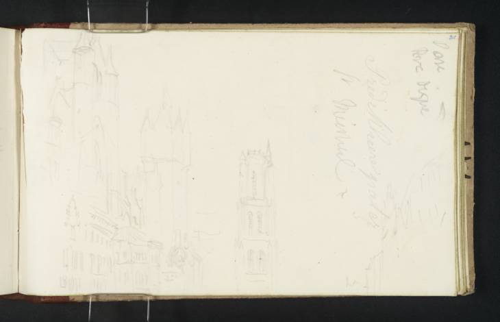 Joseph Mallord William Turner, ‘Ghent: St Nicholas' Church, Belfry and St Bavo's Cathedral from the West’ 1833