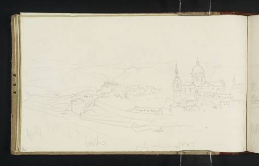 Joseph Mallord William Turner, ‘Namur: View across the Sambre, Looking to St‑Aubain’ 1833