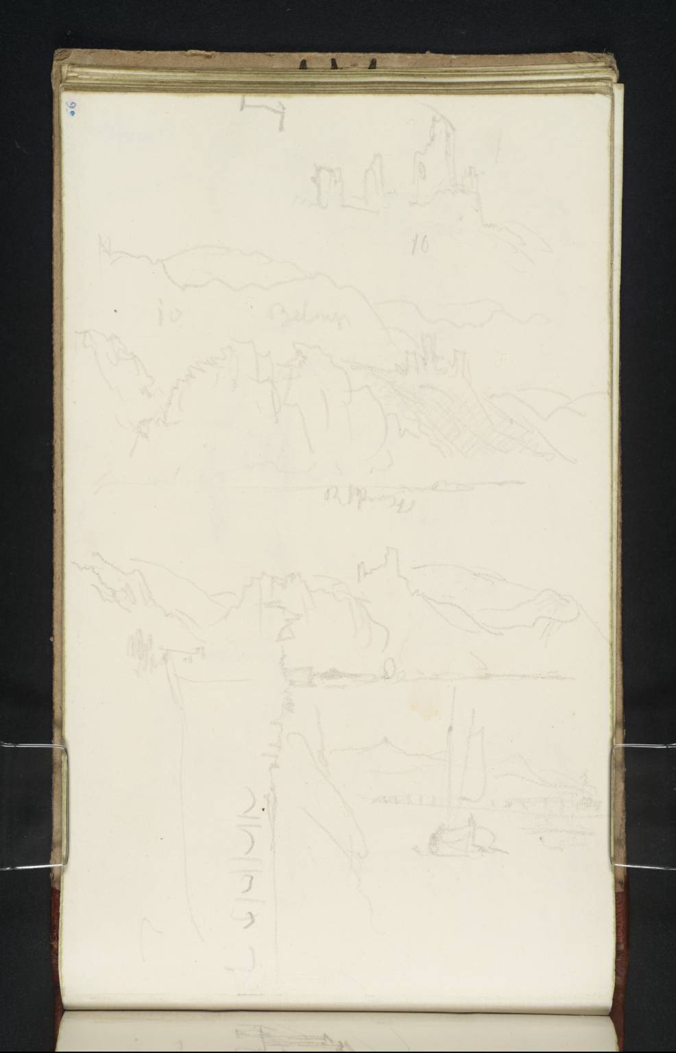 (1)-(3) The Castle of Beaufort; (4) River Scene with a Boat; Namur: View up the Meuse to the Confluence with the Sambre