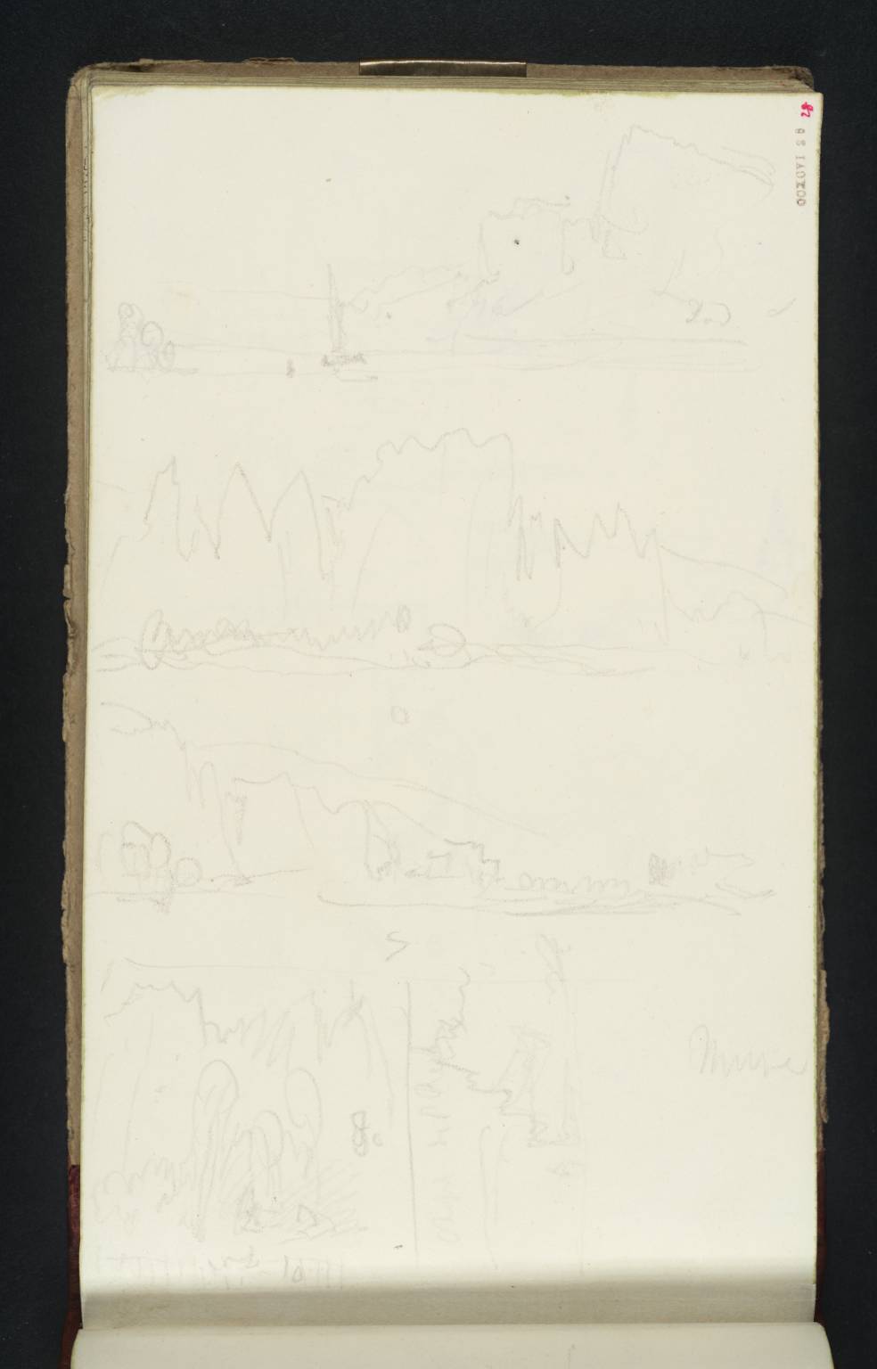 Five Sketches of Cliffs on the Meuse near Namur