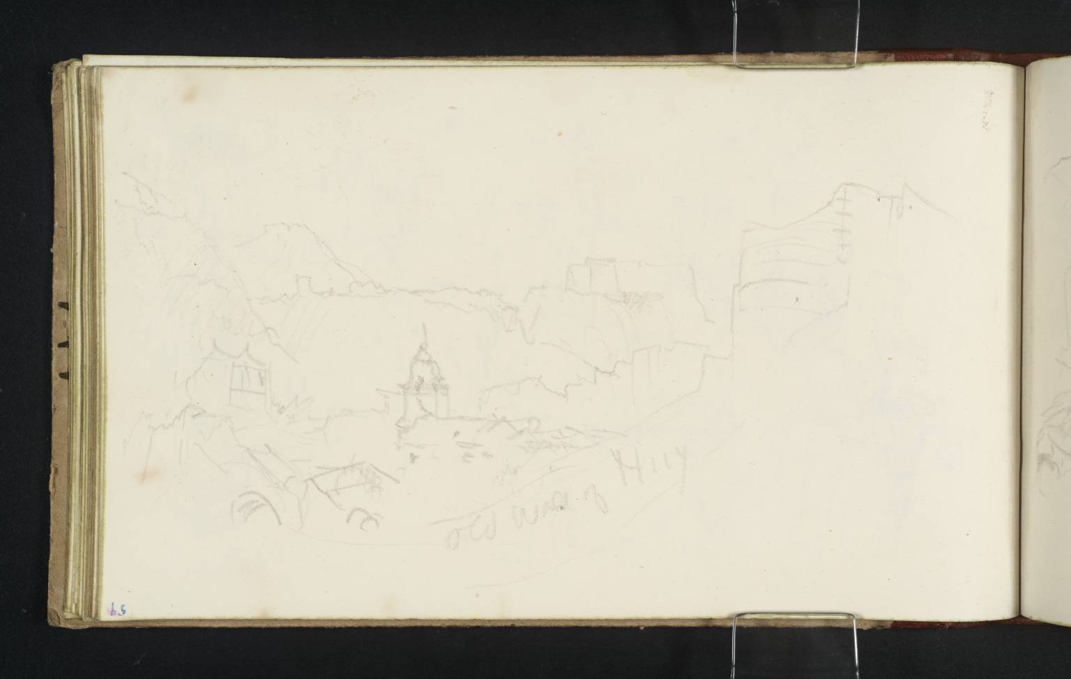 Huy: View from the South with the Citadel in the Distance and St Rémy and the Town Walls in the Foreground