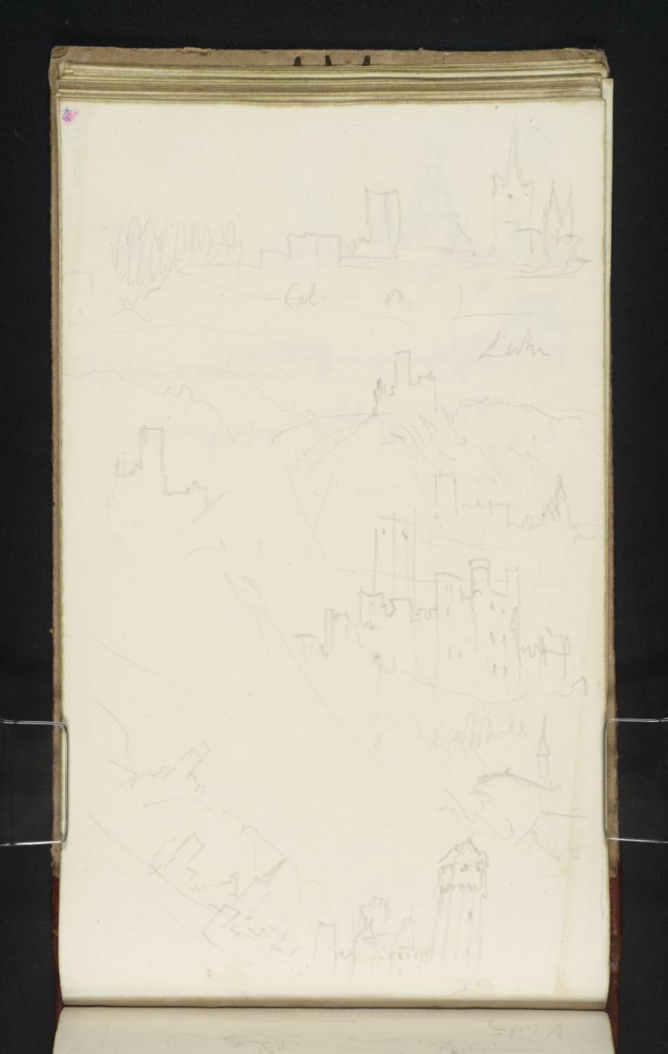 (1) Cologne; (2) Burg Lahneck and Oberlahnstein; (3) Schloss Stolzenfels; (4) Burg Lahneck, Oberlahnstein and the Martinsburg