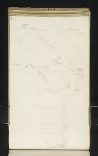 Joseph Mallord William Turner, ‘Silhouettes of Ehrenbreitstein; Cologne: The Rhine Front, Looking Downstream to Great St Martin’ 1833