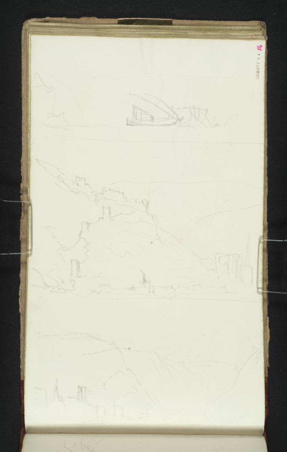 (1) Salmon Fishing Boats on the Rhine; (2) Burg Stahleck and Bacharach from the Rhine; (3) View up the Steegertal at Bacharach, from the Rhine