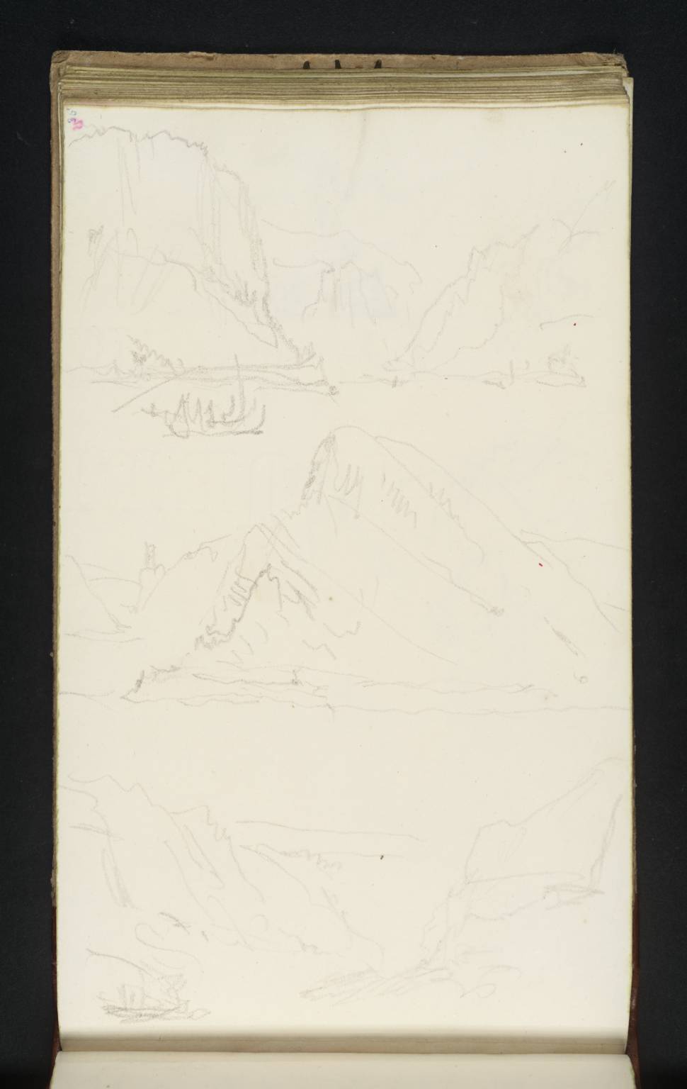 (1) The Lorelei, Looking Upstream; (2) The Lorelei and Burg Katz, Looking Downstream; (3) View up the Rhine, from Just Upstream of the Lorelei