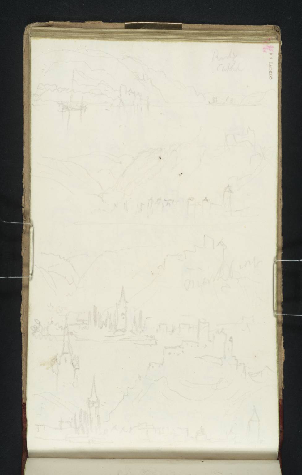 (1) View down the Rhine towards Rhens, Schloss Stolzenfels and Oberlahnstein; (2)-(4) Braubach and the Marxburg, Looking Downstream