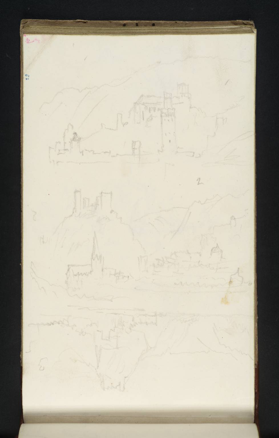(1) Oberwesel, Looking Upstream, Showing St Martin’s Church, the Ochsturm and Other Towers and Wernerkapelle; (2) Oberwesel, Looking Upstream, Showing the Schönburg, the Liebfrauenkirche and Wernerkapelle; (3) Oberwesel, Looking Upstream