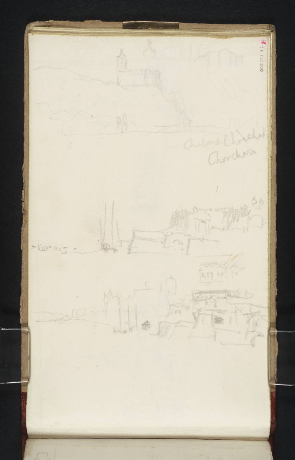 (1) The Castle of Chokier near Liège on the Meuse; (2) (3) Landing-Stage and Buildings, Possibly at Mainz