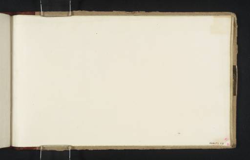 Joseph Mallord William Turner, ‘Blank’ 1833 (Blank right-hand page of sketchbook)