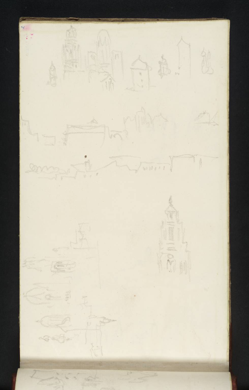 Mainz: Five Sketches of Parts of the Cathedral and Other Buildings
