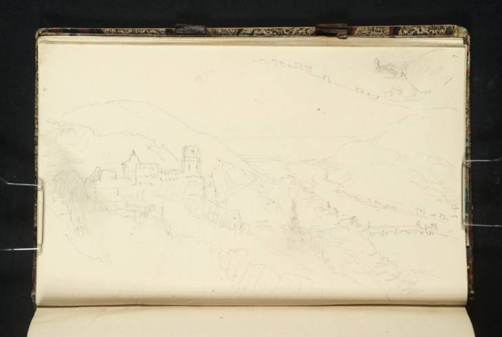 Joseph Mallord William Turner, ‘Heidelberg: The Castle, Town and Neckar Valley from the East (in Two Instalments)’ 1833