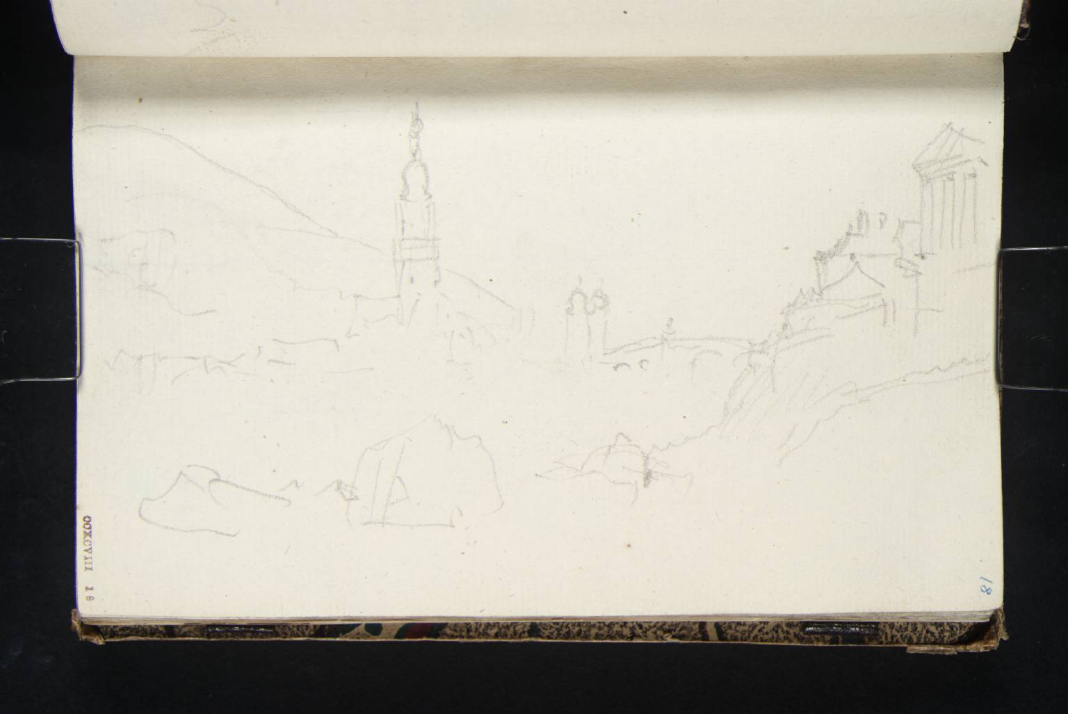 Heidelberg: The Heiliggeistkirche and Bridge from the Hirschgasse