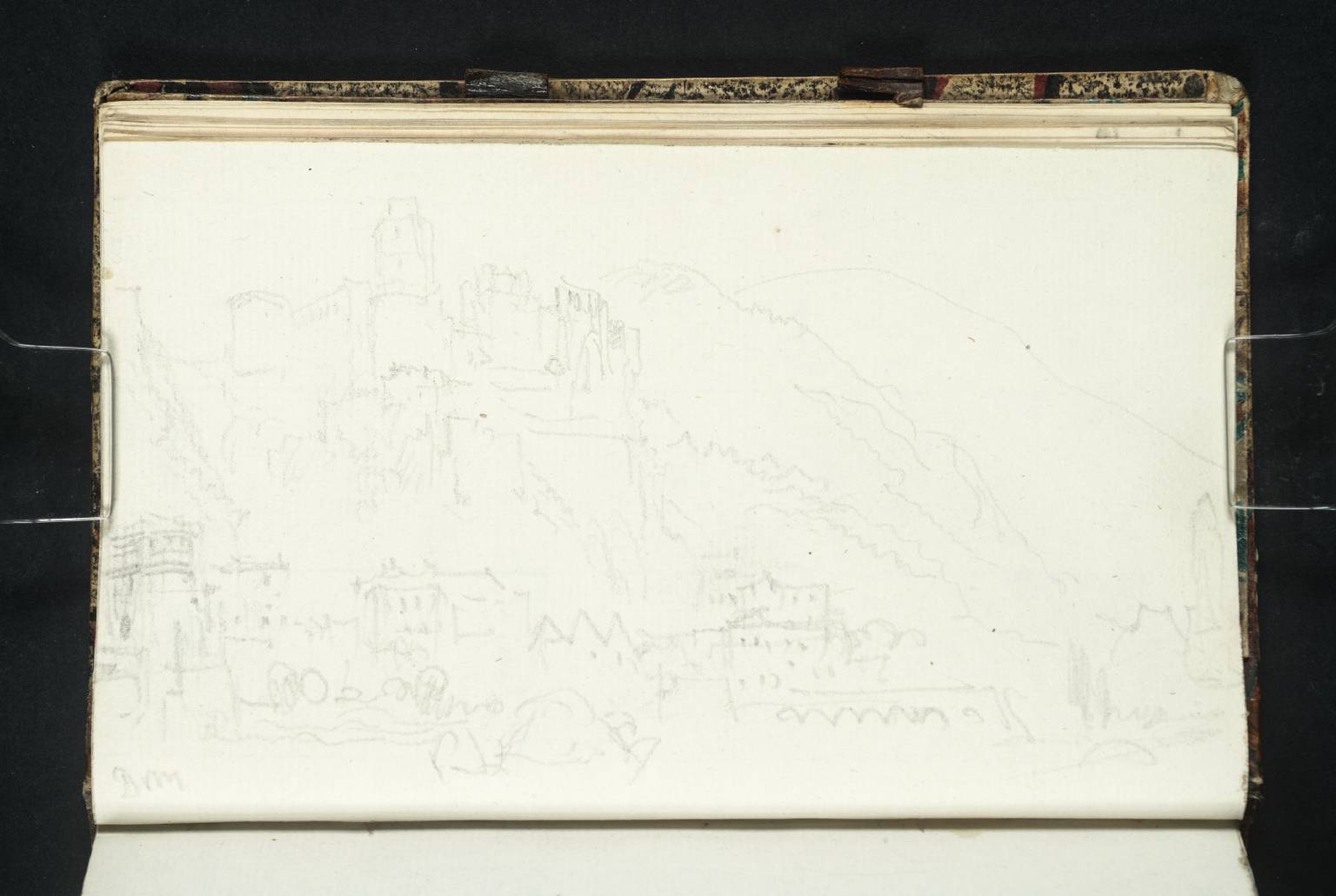 Heidelberg: The Karlstor, Palais Weimar and Castle, Looking down the Neckar