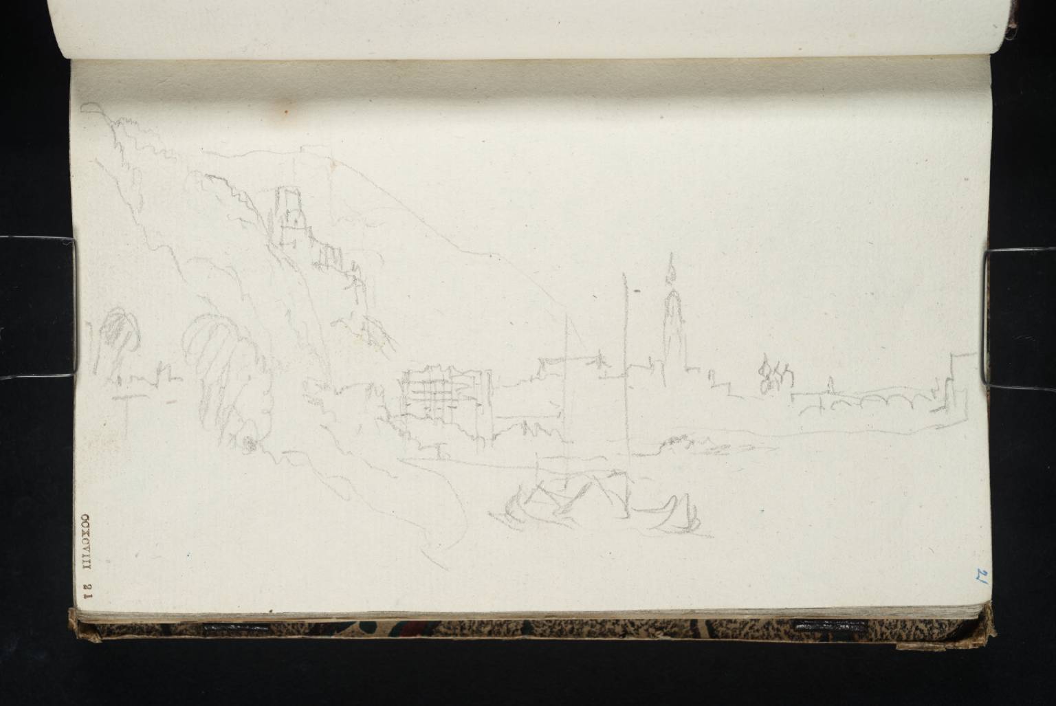 Heidelberg: View down the Neckar from East of the Town
