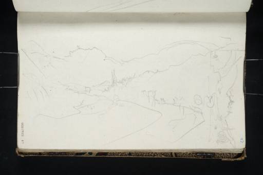 Joseph Mallord William Turner, ‘Two Sketches Looking up the Neckar towards Neckargemünd’ 1833