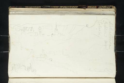 Joseph Mallord William Turner, ‘Town by a Cliff; Stuttgart from the North-East’ 1833