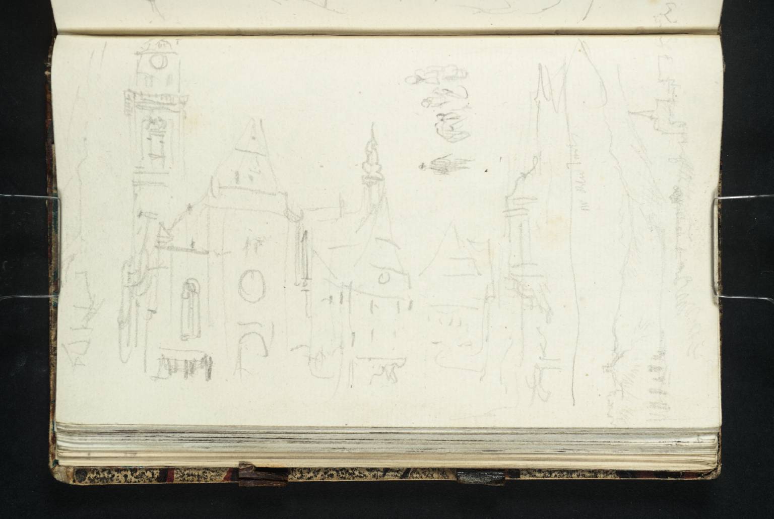 (1) ?Cannstatt; (2) Figures; (3) River Scenery with ?Cannstatt
