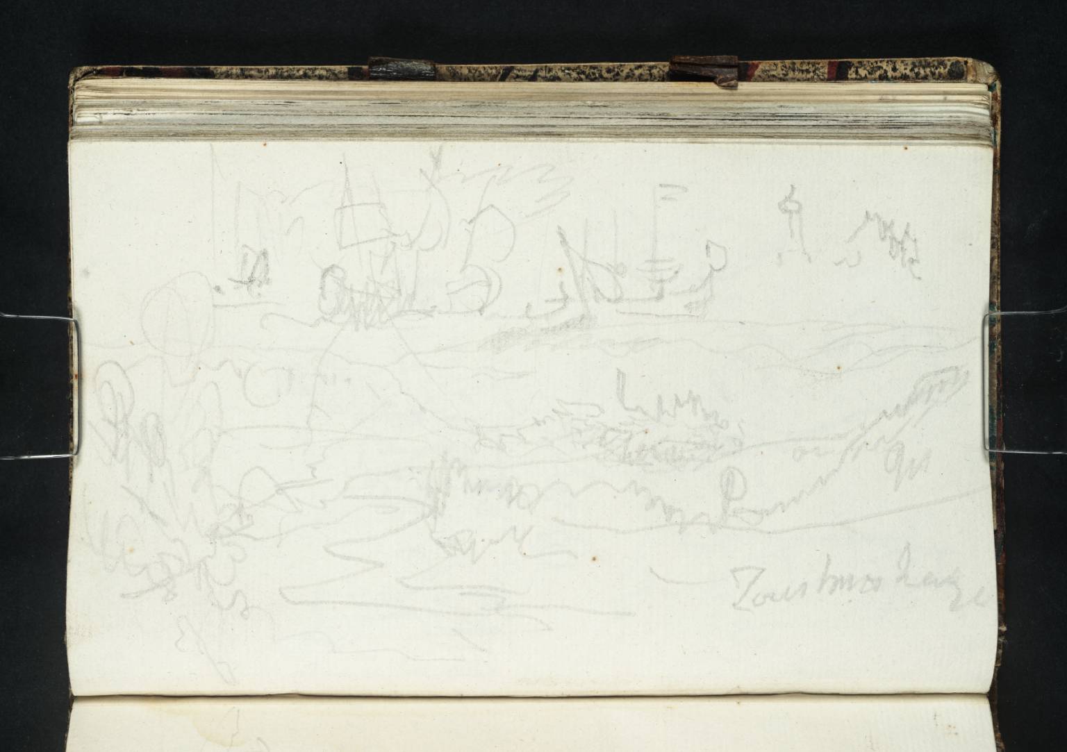 (1) ?A Marine Painting; (2) Distant Views of Zusmarshausen