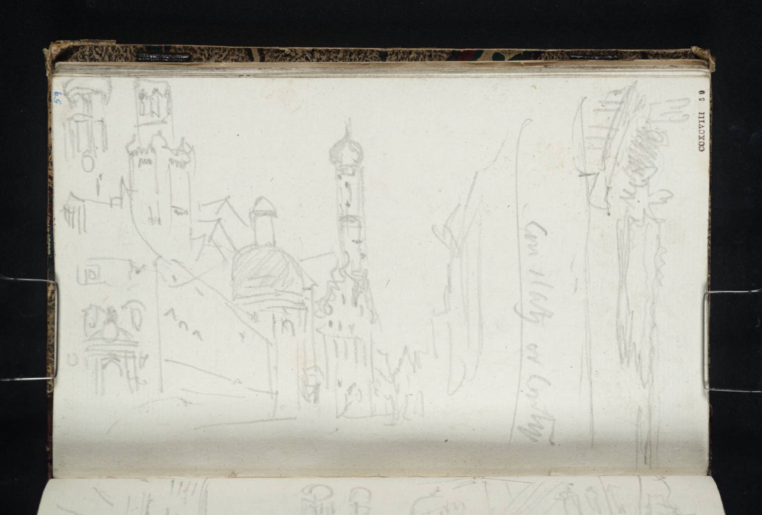 (1) Augsburg: Buildings, Including the Tower of SS Ulrich and Afra; (2) Landscape (?near Cannstatt)