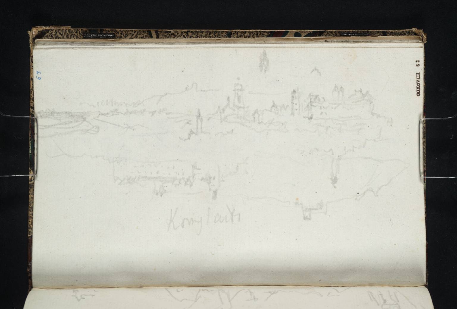 Two Sketches of a Town with a Castle
