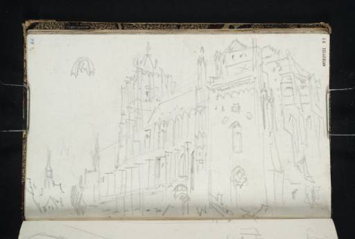 Joseph Mallord William Turner, ‘Ulm: The Cathedral from the South-East (with Detail of an Arch)’ 1833