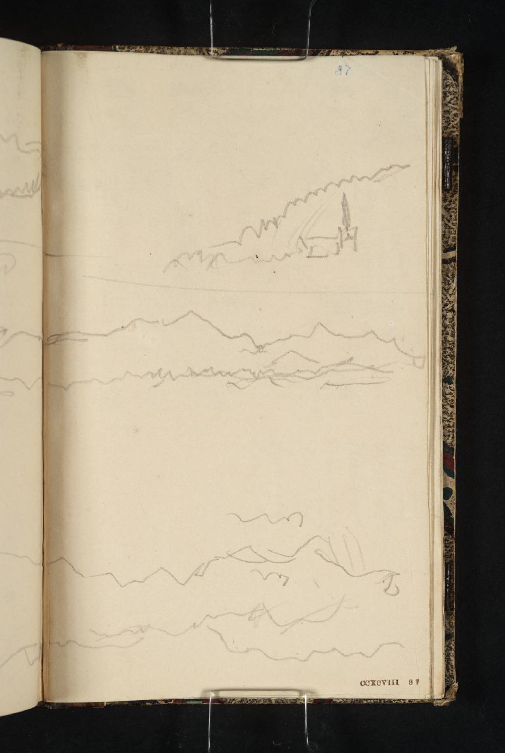 Sketches of Mountains; ?St Georgen near Stein