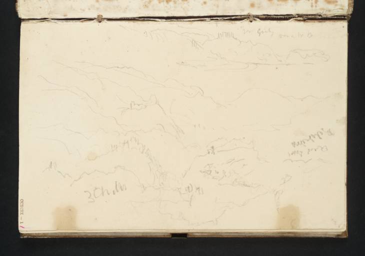 Joseph Mallord William Turner, ‘Mountain Scenes with Distant Castles, ?near Graz’ 1840