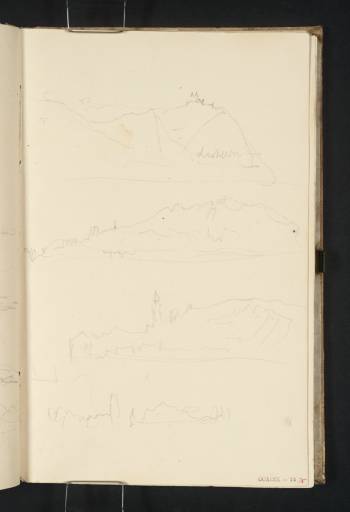 Joseph Mallord William Turner, ‘Views on the River Danube: The Leopoldsberg, near Vienna; Mauthausen, near Linz’ 1840