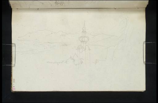 Joseph Mallord William Turner, ‘Salzburg: The Sebastianskirche and View down the Salzach from the Flagellation Station of the Cross on the Kapuzinerberg; Maria Plain in the Distance’ 1833