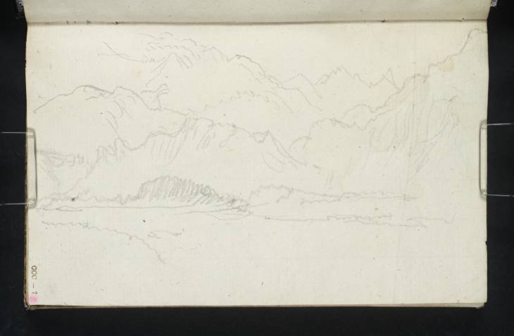 Joseph Mallord William Turner, ‘View up the Salzach with the Hoher Göll, Eastern Flank of the Untersberg and the Watzman beyond’ 1833