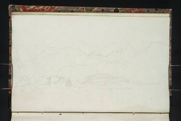 Joseph Mallord William Turner, ‘View up the Salzach to Pass Lueg, with the Hoher Göll, Watzmann and Eastern Flank of the Untersberg’ 1833
