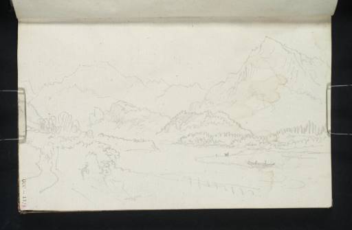 Joseph Mallord William Turner, ‘View up the Salzach to Pass Lueg, with the Hoher Göll and the Untersberg’ 1833