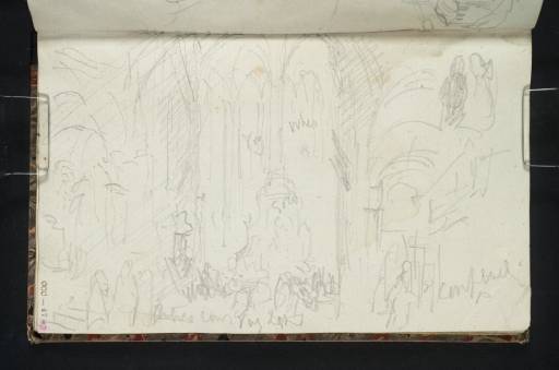 Joseph Mallord William Turner, ‘Salzburg: Interior of the Franziskanerkirche, with Figures’ 1833