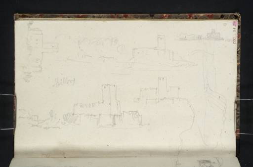 Joseph Mallord William Turner, ‘The Ruins of Spielberg on its Island; Hills along the Danube’ 1833