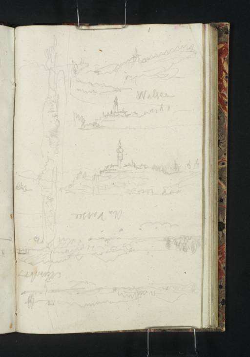 Joseph Mallord William Turner, ‘Hills along the Danube; Wallsee Castle; Hills along the Danube’ 1833