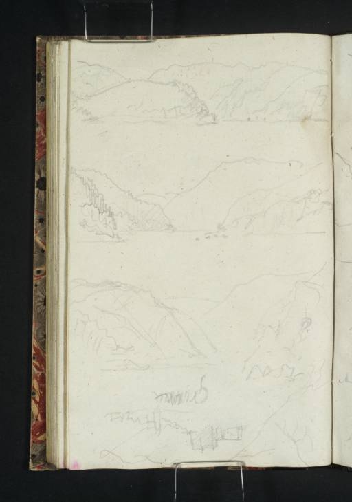 Joseph Mallord William Turner, ‘The Danube between Wallsee and Grein, from Successive Viewpoints Moving Downstream; Grein’ 1833