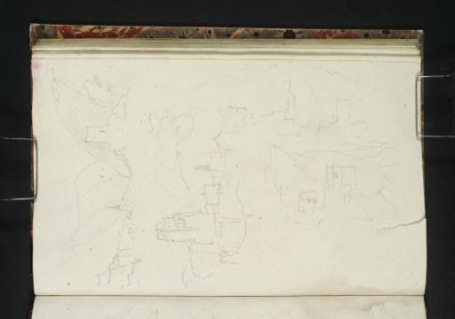 Joseph Mallord William Turner, ‘The Wirbel and St Nikola, with the Hausstein, Looking Downstream; The Hausstein; Struden, Looking Downstream; The Wirbel and St Nikola, Looking Downstream’ 1833