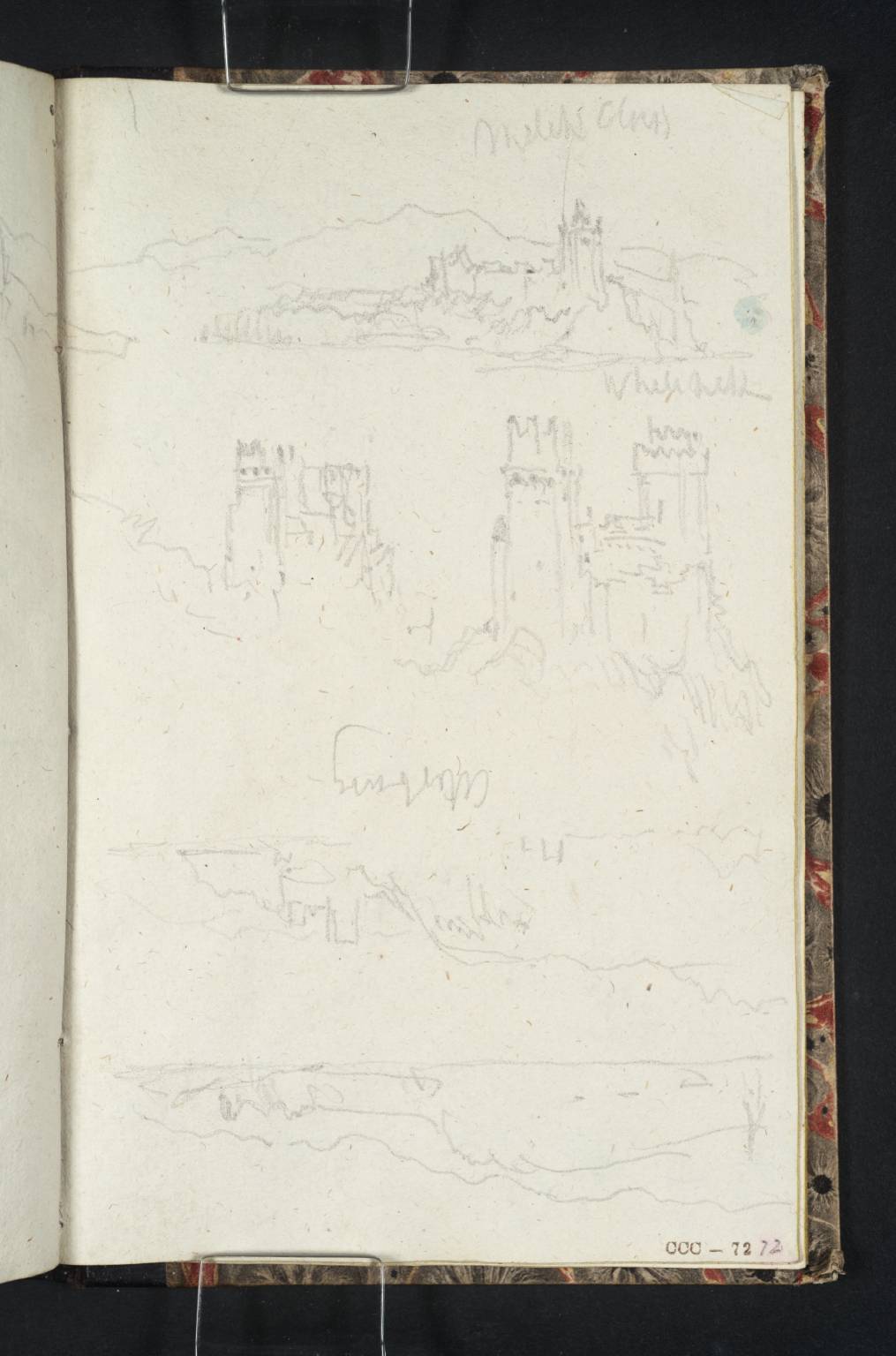 (1) Weitenegg Castle and Melk Abbey; (2)-(4) Weitenegg Castle; (5) Hills along the Danube